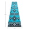 Flash Furniture 2x11 Turquoise Rustic Southwest Style Area Rug ACD-RGC318-211-TQ-GG - alternate 4